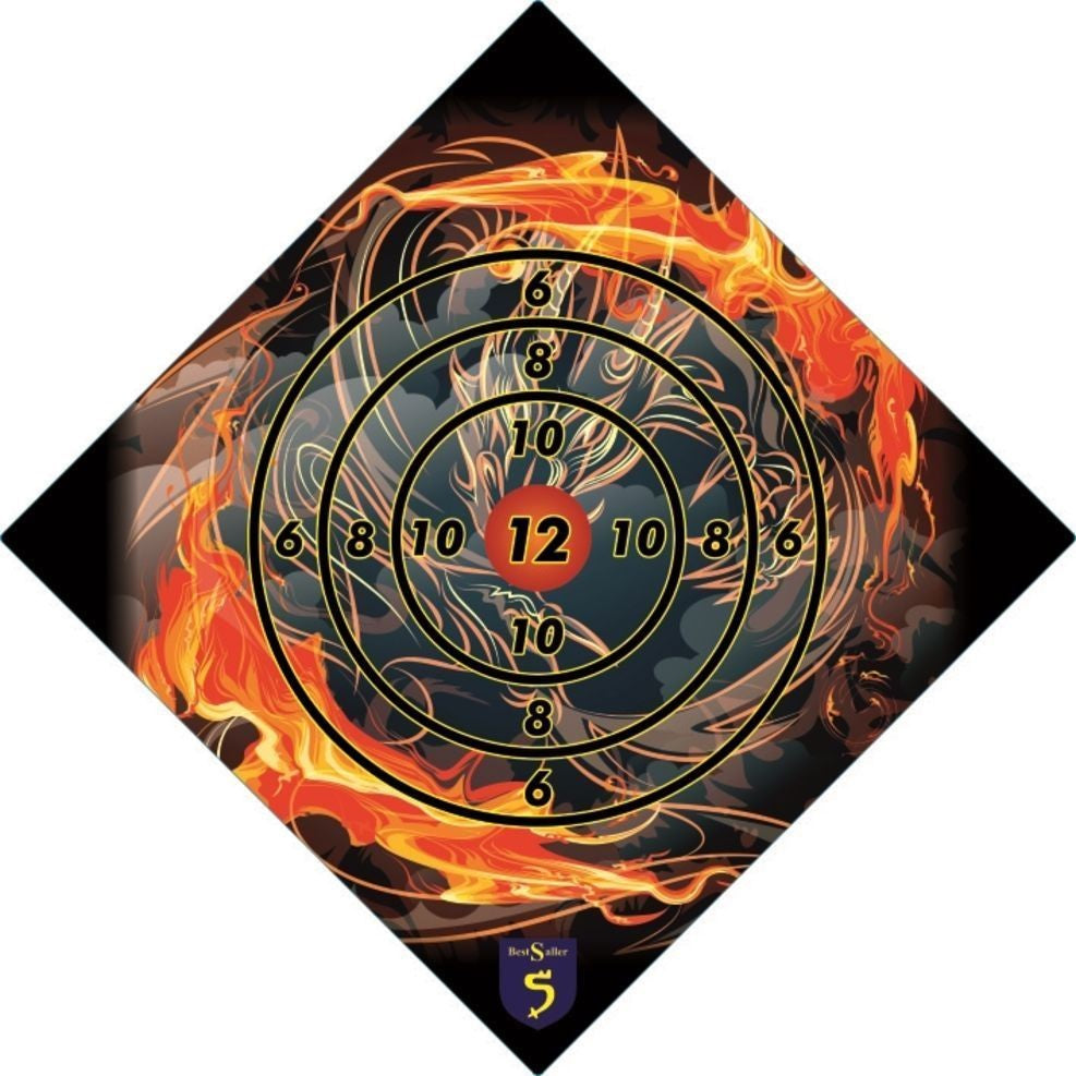 Target 42x42cm motivo drago tribale di Bestsaller per freccette a ventosa